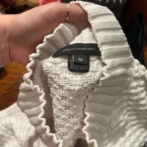 French connection white sweater M